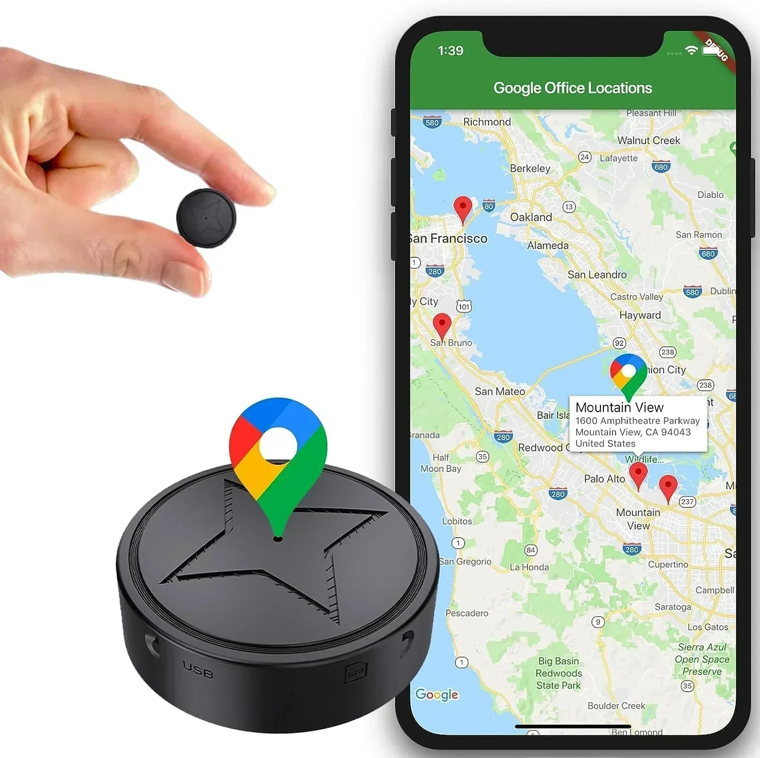 Traceur GPS Compact avec Appli Smartphone - LuxeStyle