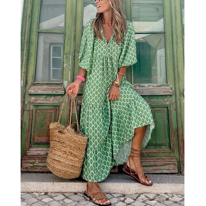 Robe Femme Élégante Manches Longues - luxestyle