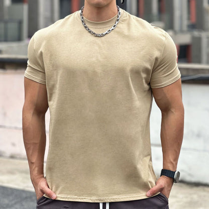 T-Shirt Sport Homme Coton Respirant Manches Courtes