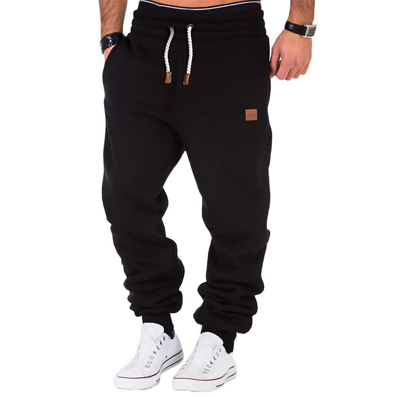 Pantalon de sport gris homme élastique
