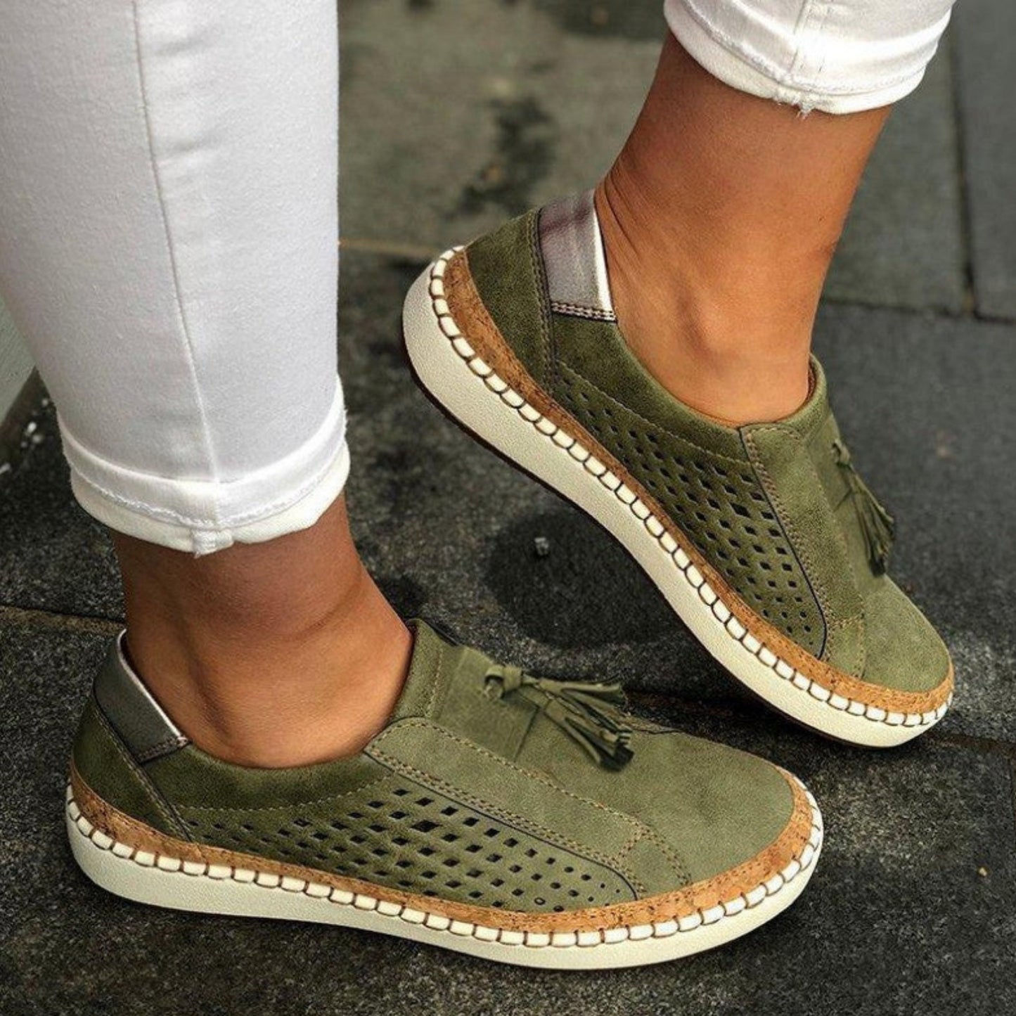 Chaussures Femmes Confortables à Glissière - luxestyle