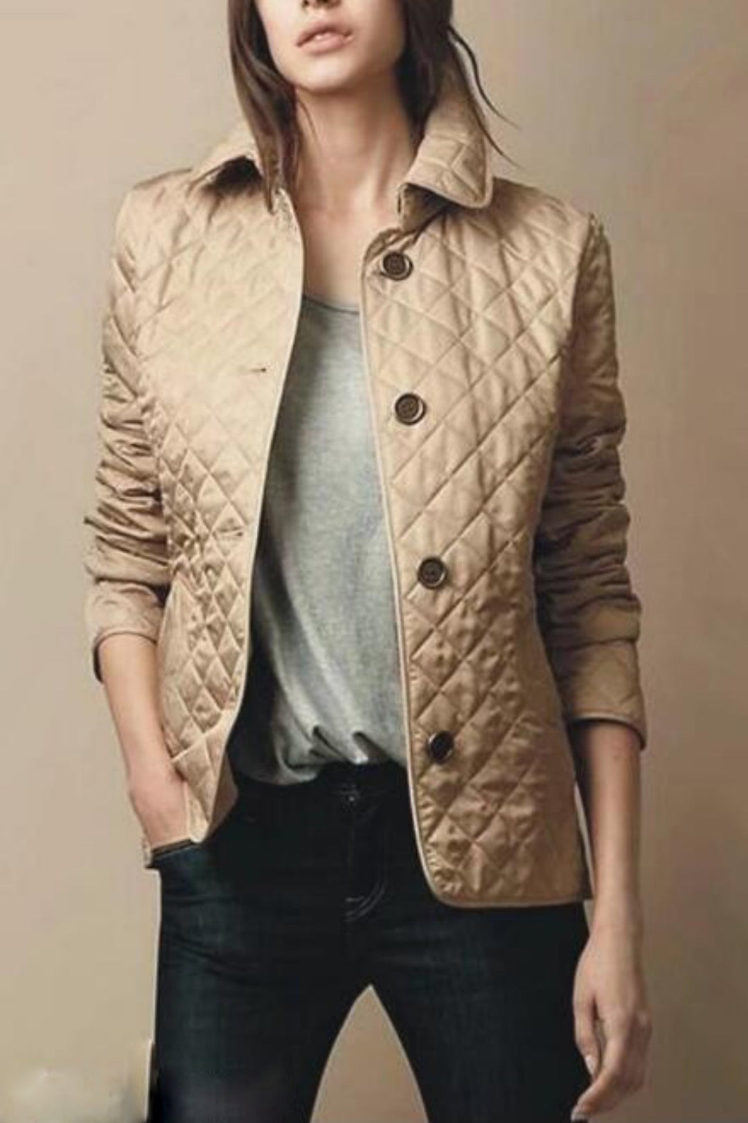 Veste Chic Haut de Gamme à Manches Longues