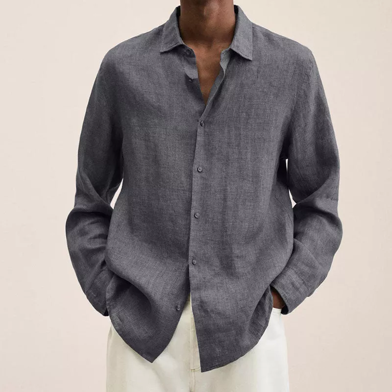 Chemise Homme Lin Fresque Manches Longues