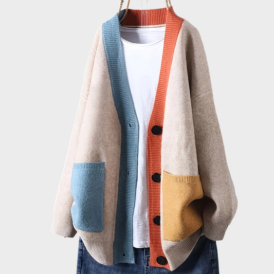Manteau Détendu Femme avec Poches Spacieuses pour Usage Quotidien - LuxeStyle