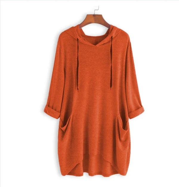 Sweat Capuche Féminin avec Poche Avant pour Femme Décontractée