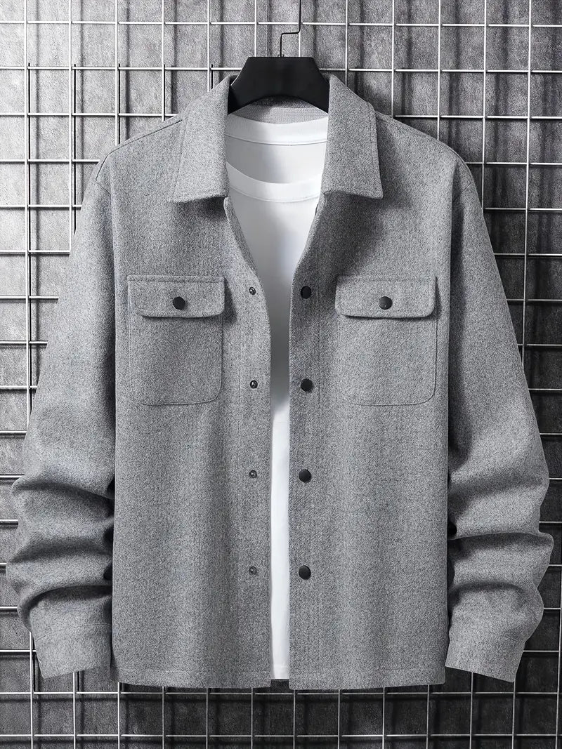 Veste Hiver Chaude avec Fermeture Éclair et Poches pour Homme - LuxeStyle