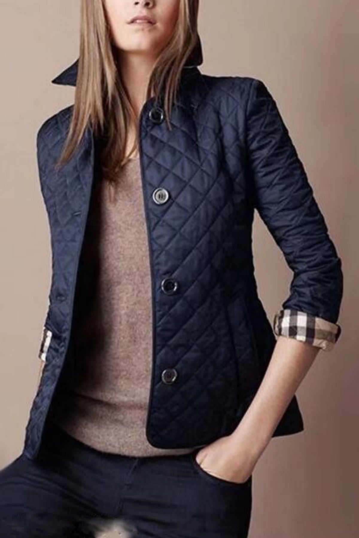 Veste doublée chaude femme hiver
