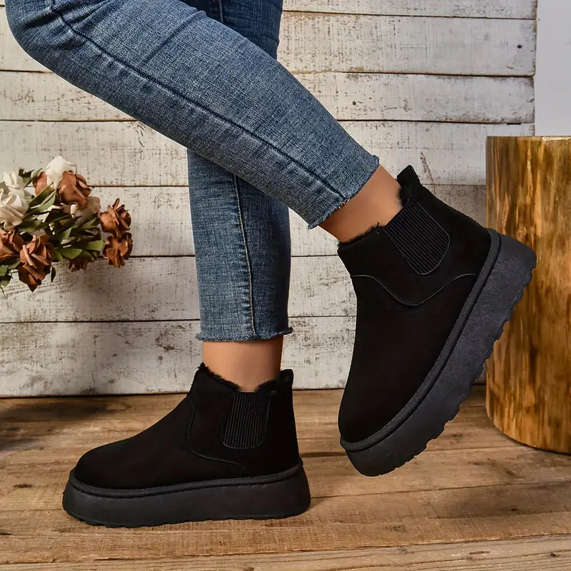 Bottes femme à la mode avec doublure confortable - BlxckFR