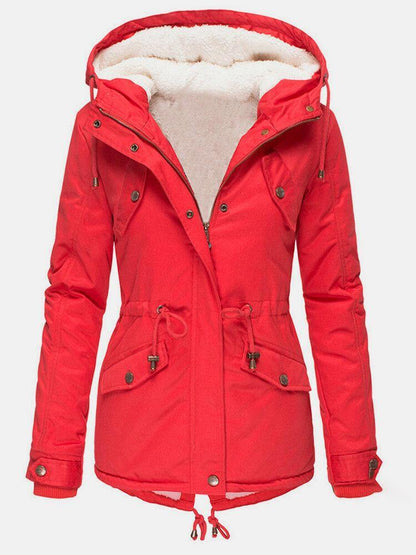 Veste Hivernale Féminine – Parka Chaud Etanche avec Capuchon & Doublure Confortable