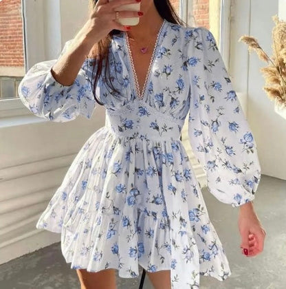 Florelise™ – Robe Femme Courte à Fleurs Élégante et Confortable
