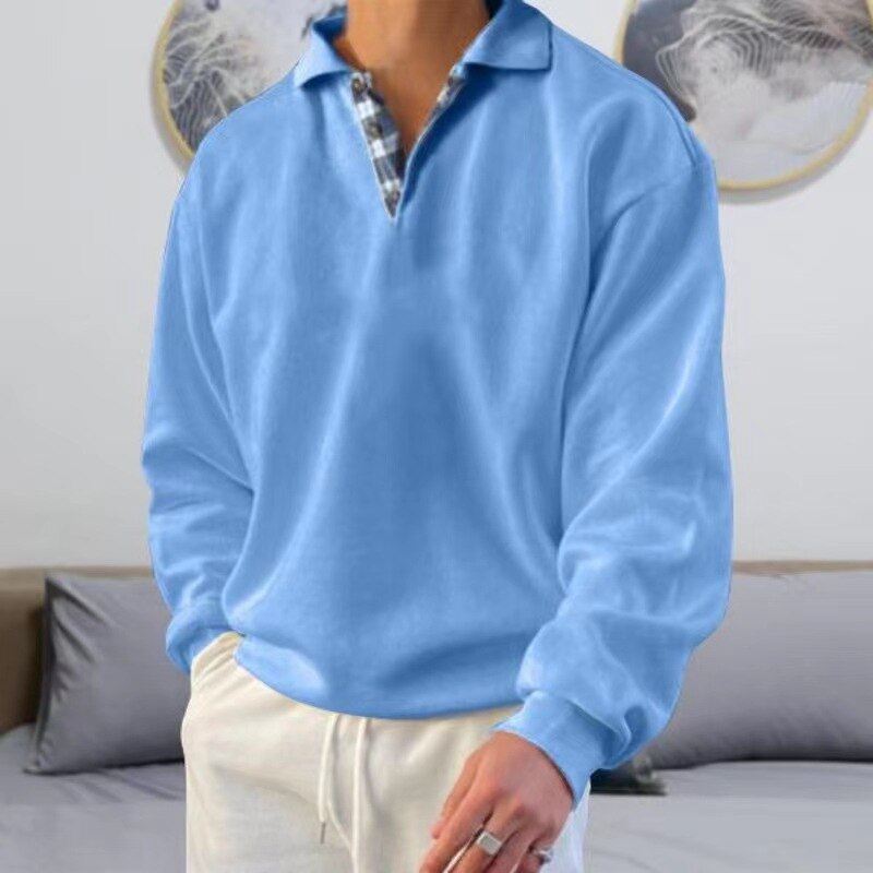 Pull en laine châle marron pour homme