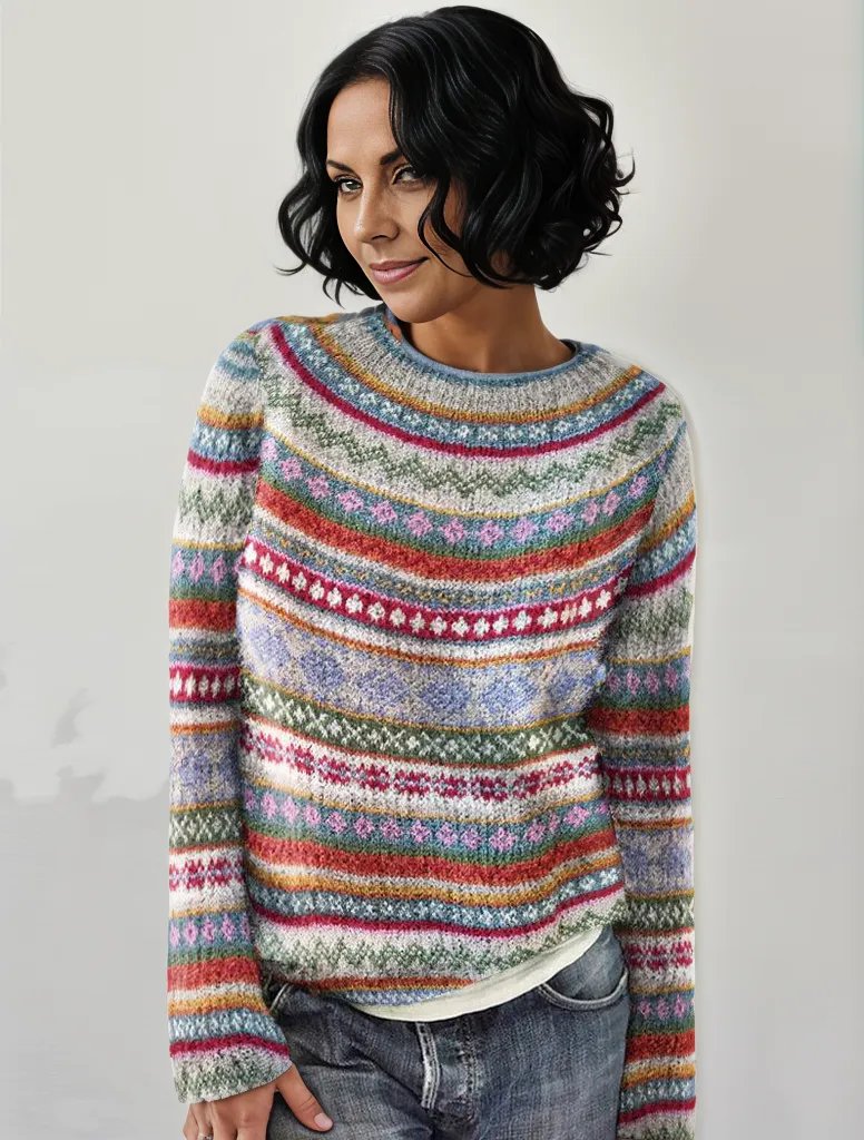 Pull femme coloré en laine douce - LuxeStyle
