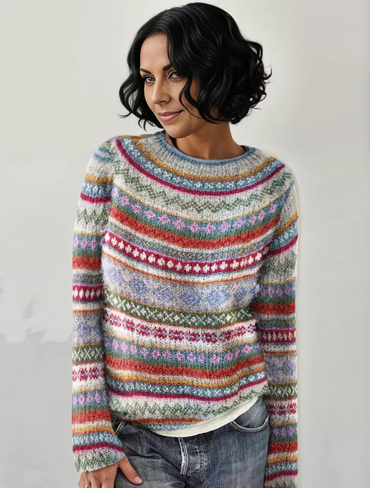 Pull femme coloré en laine douce - LuxeStyle