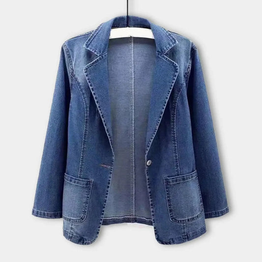 Veste Denim Féminine – Blazer Chic et Tendance pour Femme - LuxeStyle