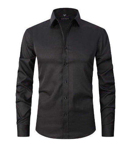 Chemise Homme Noir Slim Fit