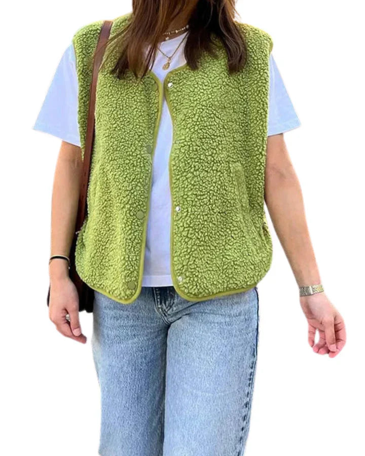 Gilet Douillet pour Femme - Veste Élégante et Féminine - LuxeStyle