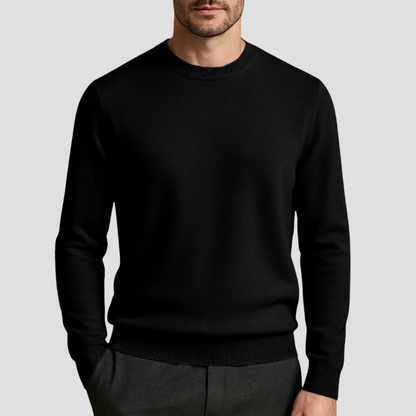 Pull Cachemire Marine Élégant Homme