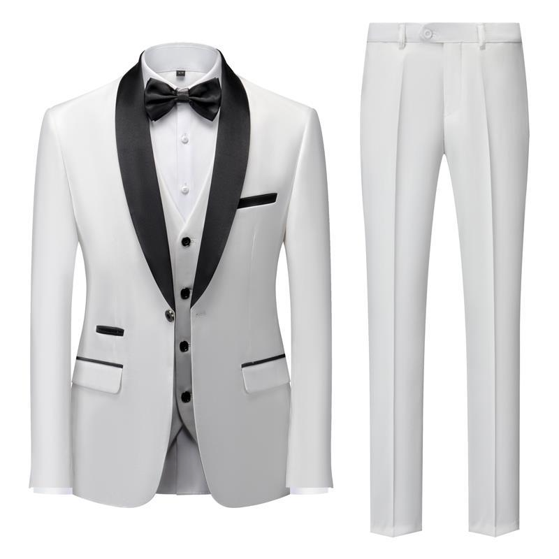 Costume Homme Classique Noir avec Nœud Papillon Élégant