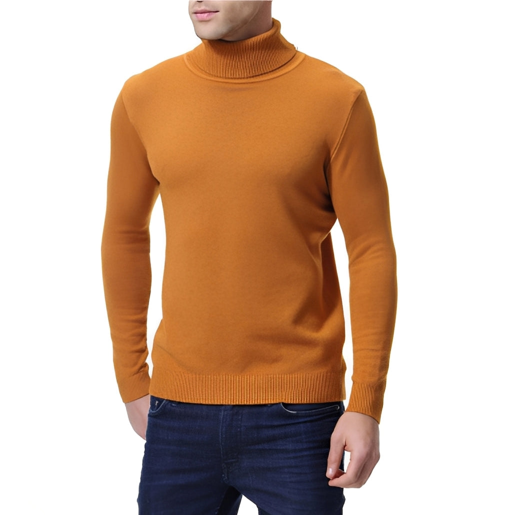 Pull À Col Roulé Élégant Pour Hommes - LuxeStyle