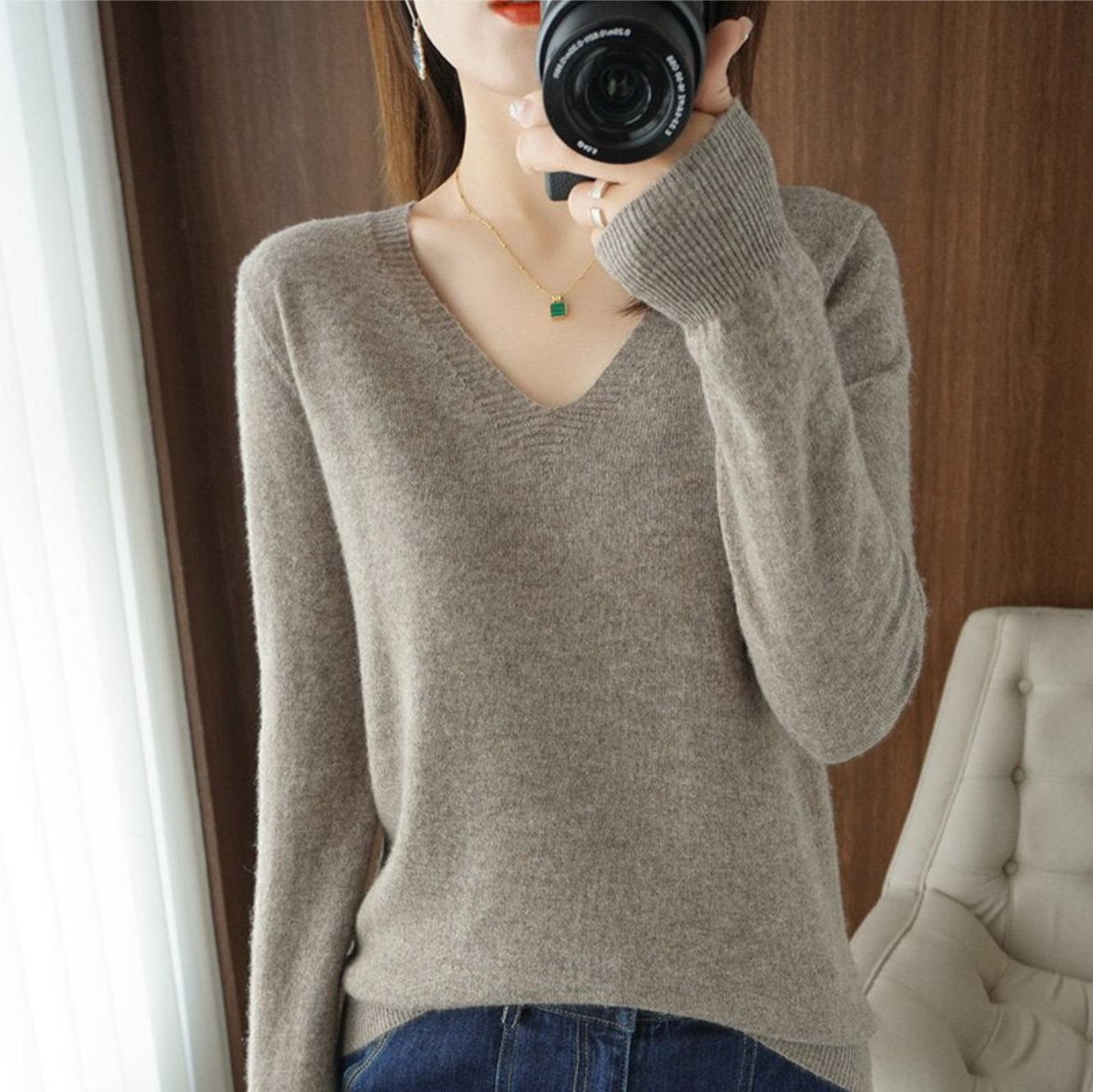 Pull Chic Femme Élégant