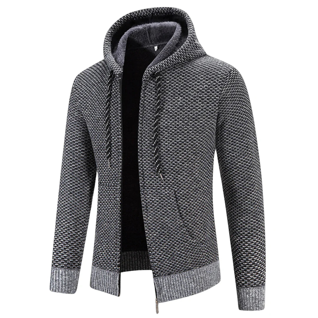 Veste à Capuche Douillette Longue Manches