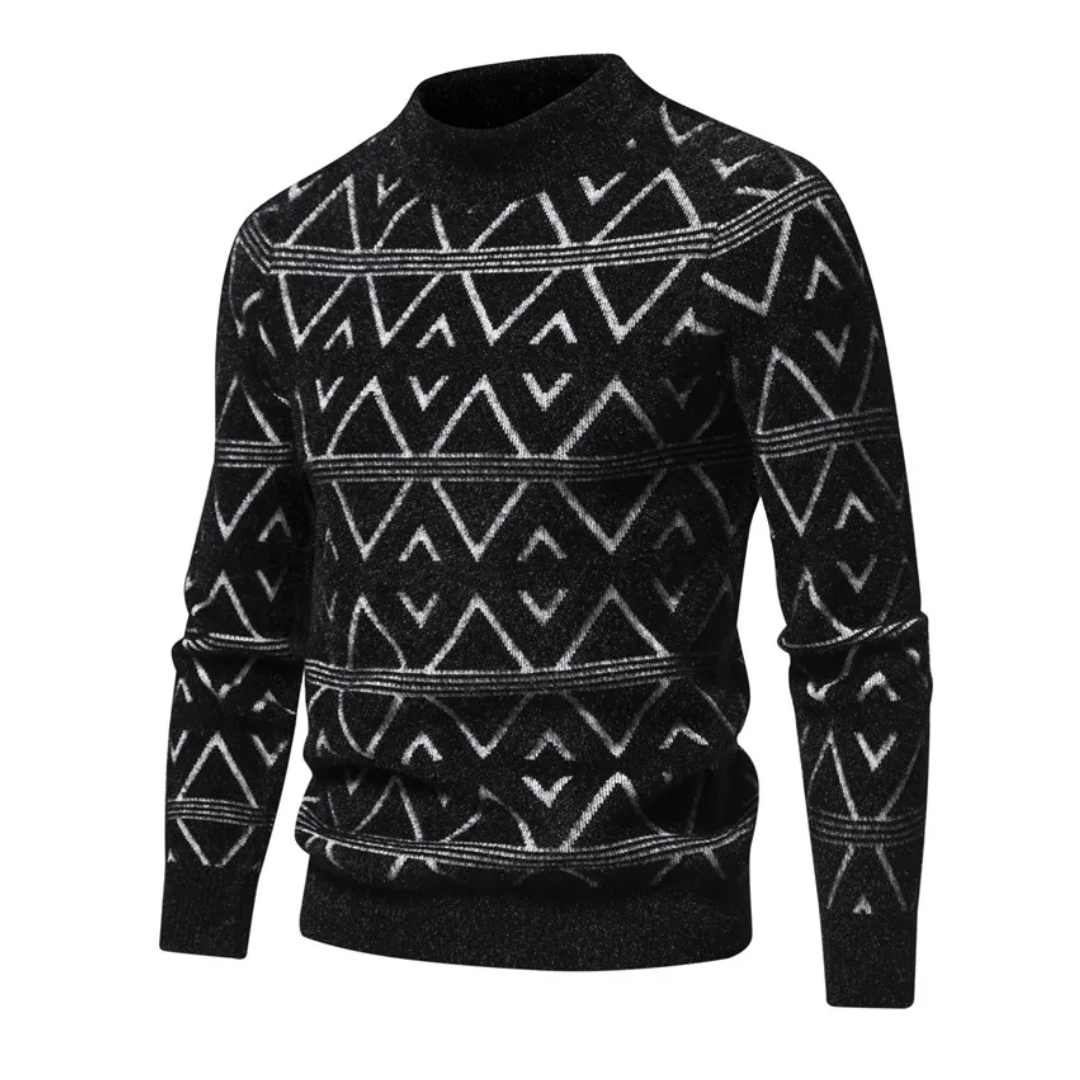 Pull Homme Hiver Imprimé Douillet