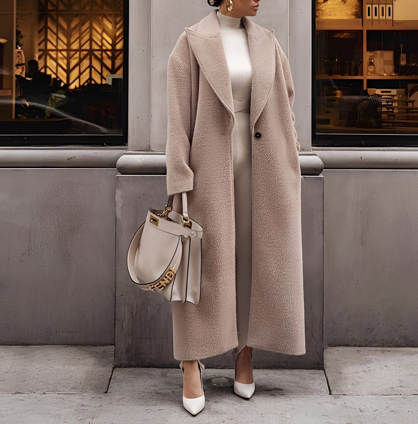 Manteau Femme Hivernal Doux & Confortable en Taille Oversize