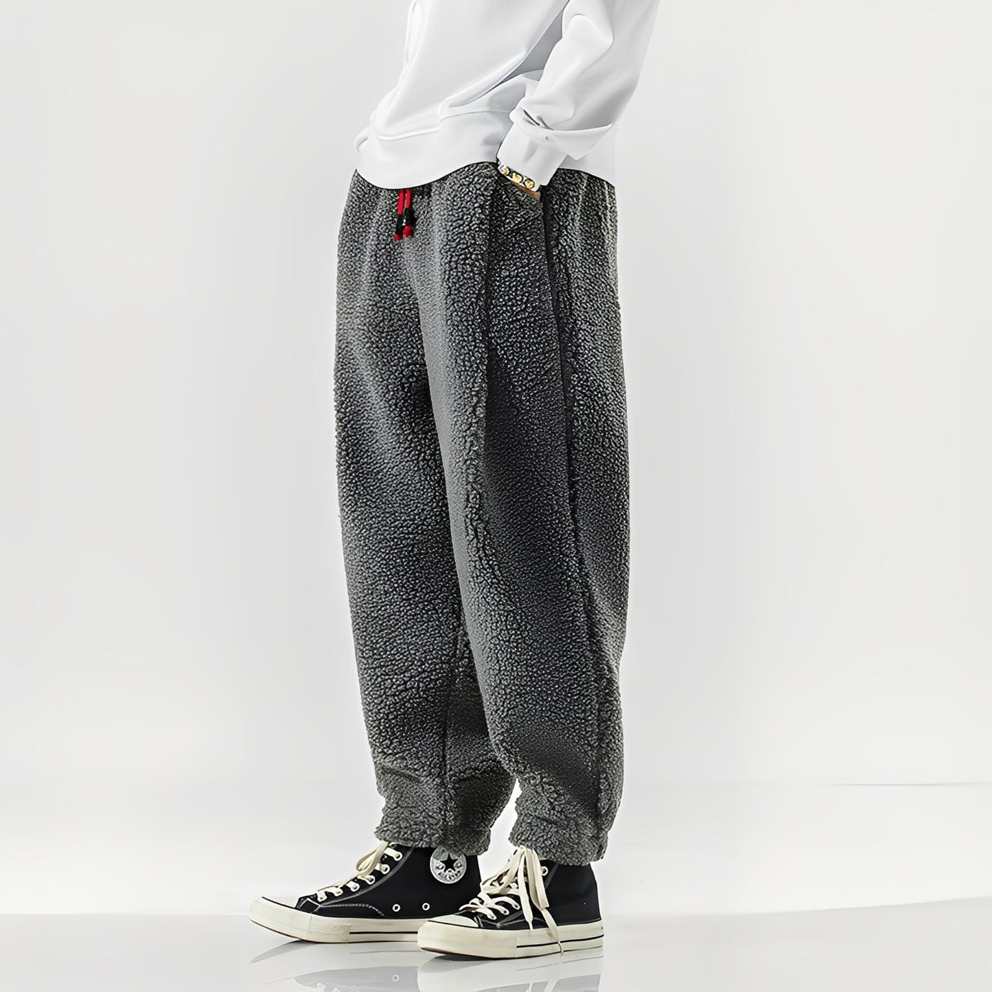 Pantalon Homme Polaire Douillet - Jogging Confortable et Chaud pour Détente