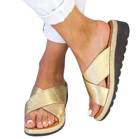 Pantoufles Confort à bout ouvert pour femme - LuxeStyle