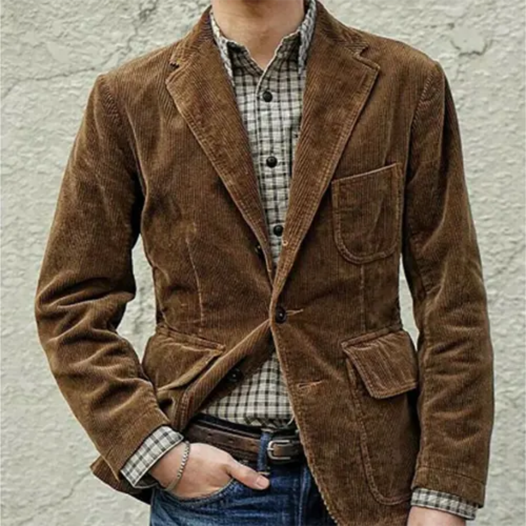Blazer Homme Élégant Manches Longues - luxestyle
