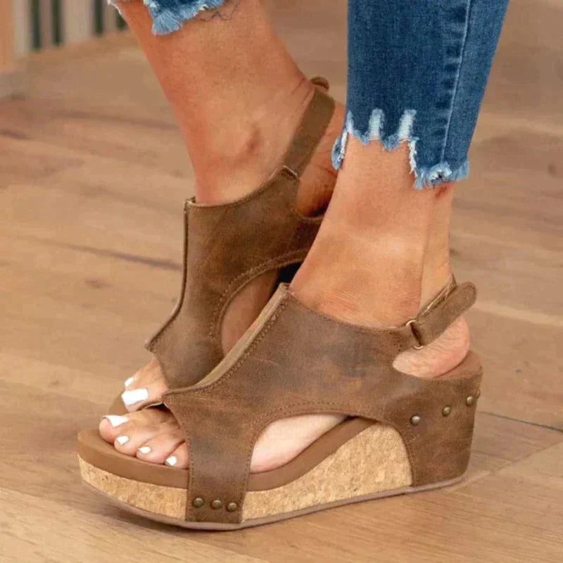 Sandales Chic à Bout Ouvert pour Femmes