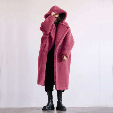 Manteau épais femme | Parka hivernale longue