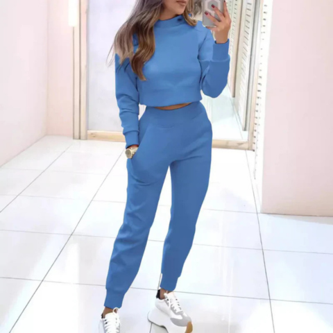 Combinaison sport femme deux pièces décontractée