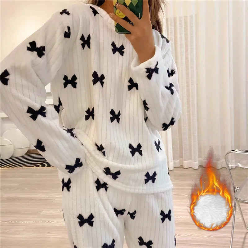 Pyjama Femme Confort Hiver Manches Longues