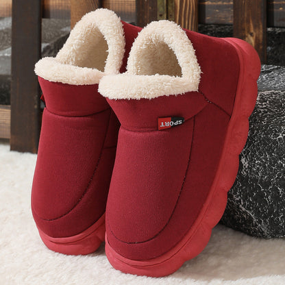 Bottines Femme Hiver Confortable en Peluche