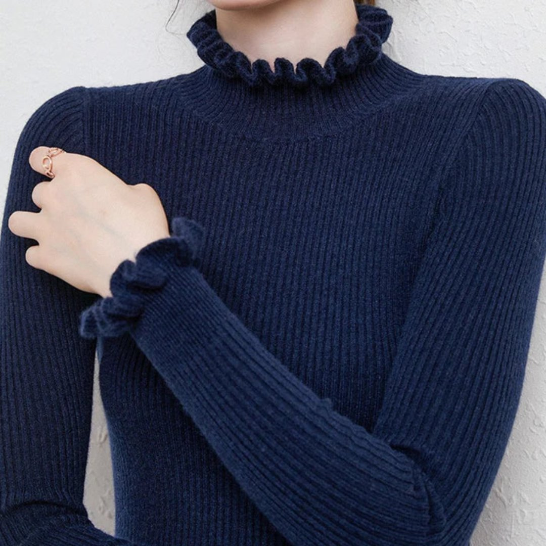 Pull Femme Hiver Douillet à Col Roulé