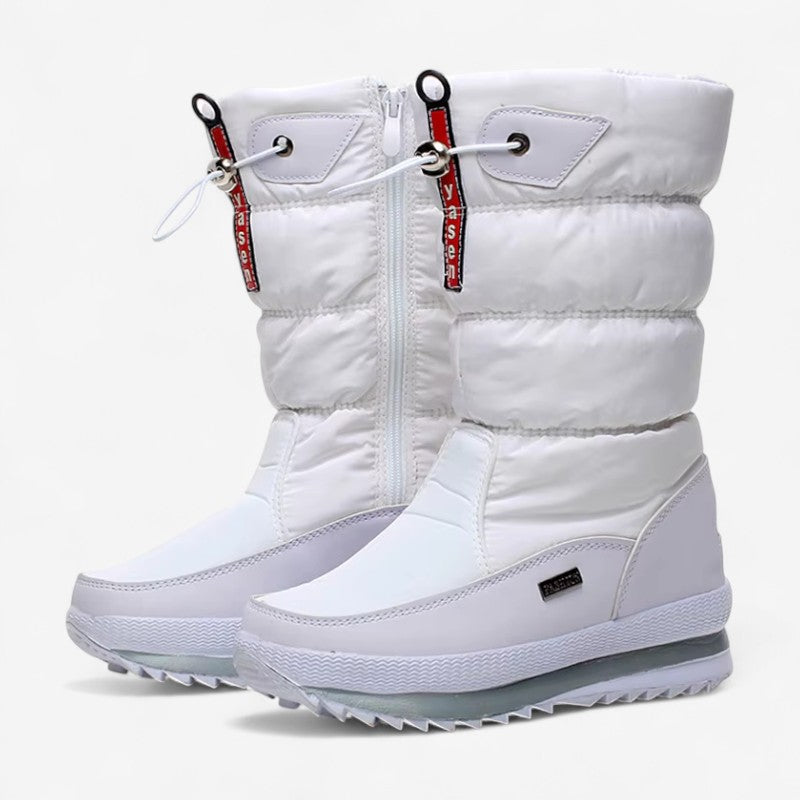 Bottes mi-mollet Polaires doublées et Éclair rapides - LuxeStyle