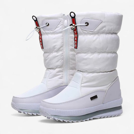 Bottes mi-mollet Polaires doublées et Éclair rapides - LuxeStyle