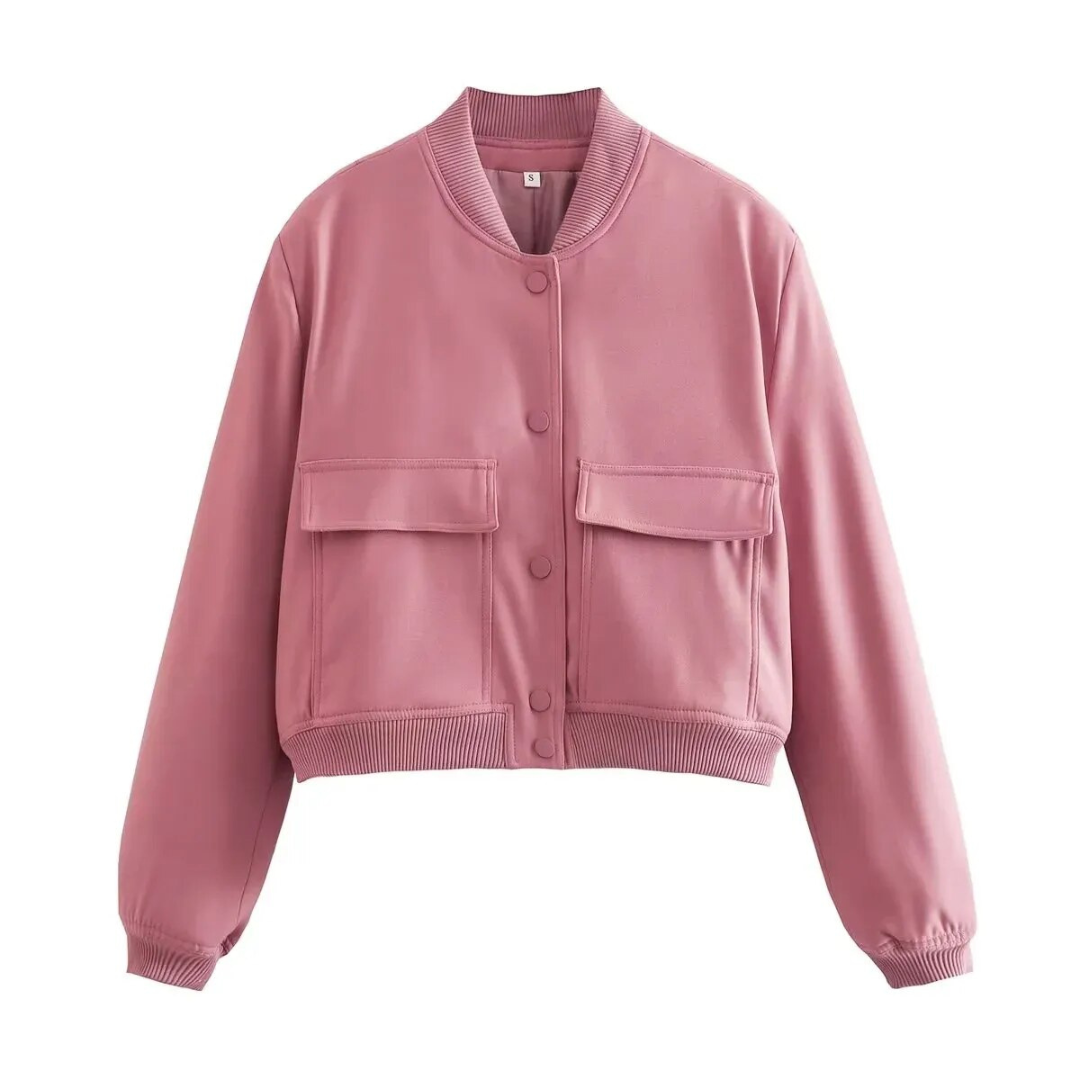 Veste Féminine Courte Col Arrondi