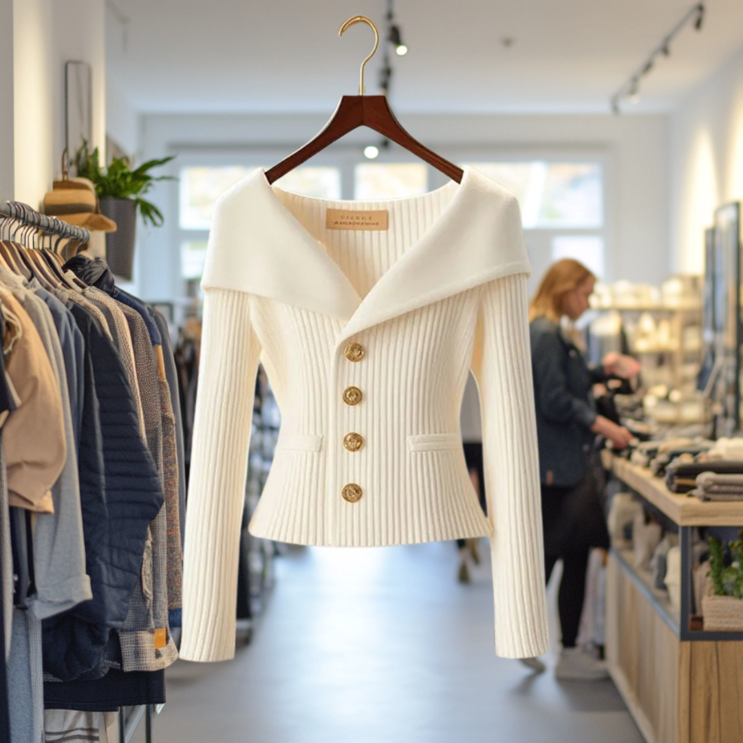 Gilet épais jaune vif pour femme