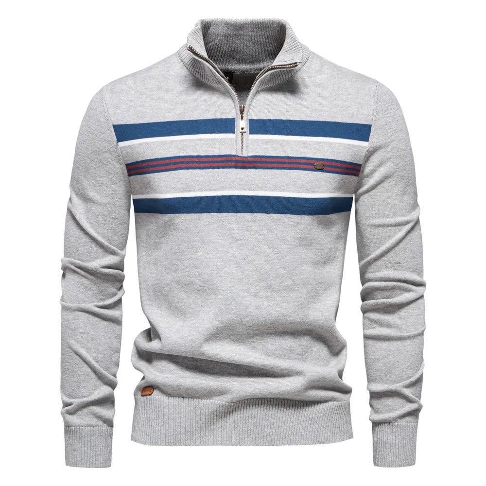 Pull Zippé Homme Hiver Chaud