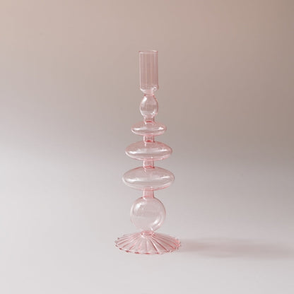 Bougeoirs et vases en verre artisanal luxueux