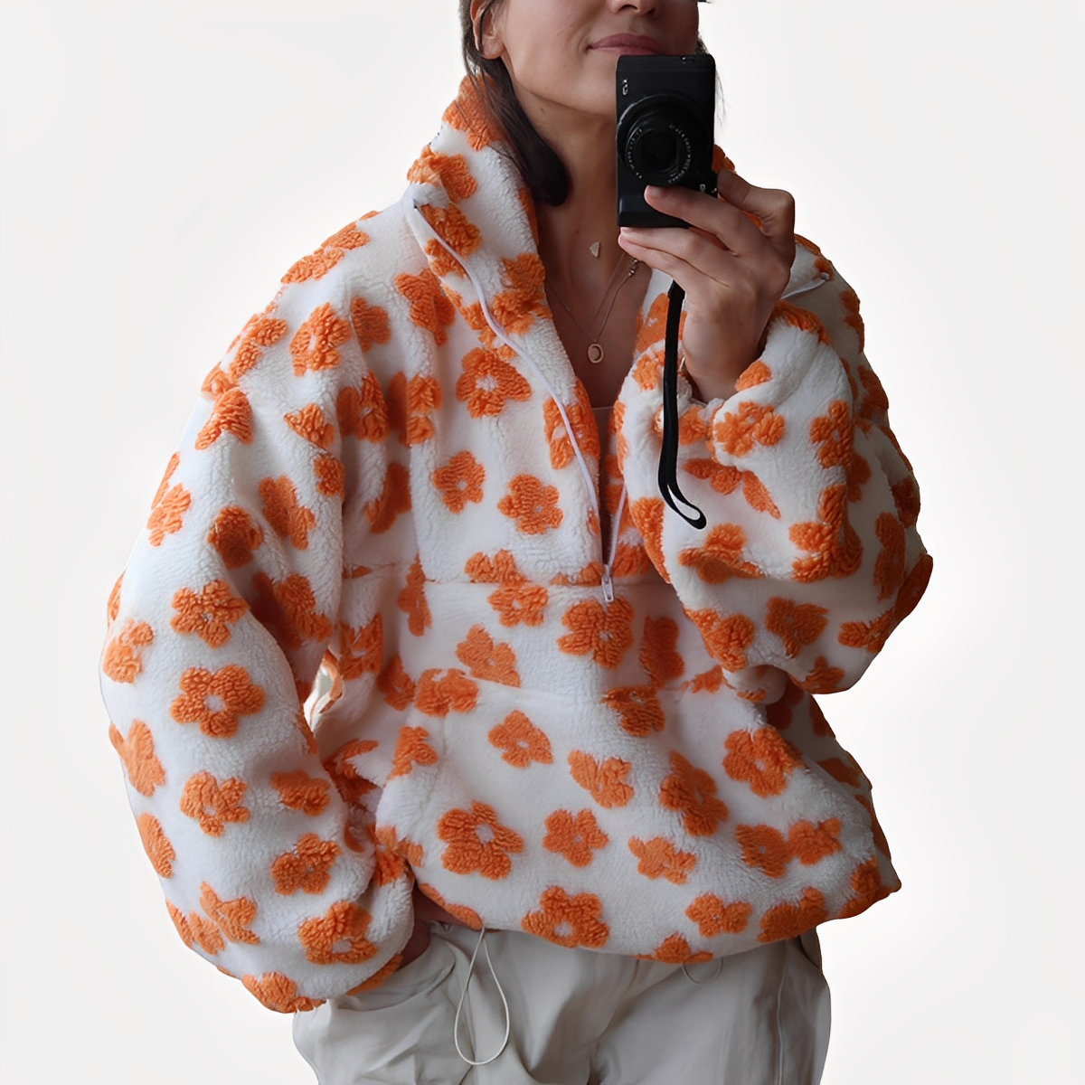Pull Fleuri Élégant pour Femme