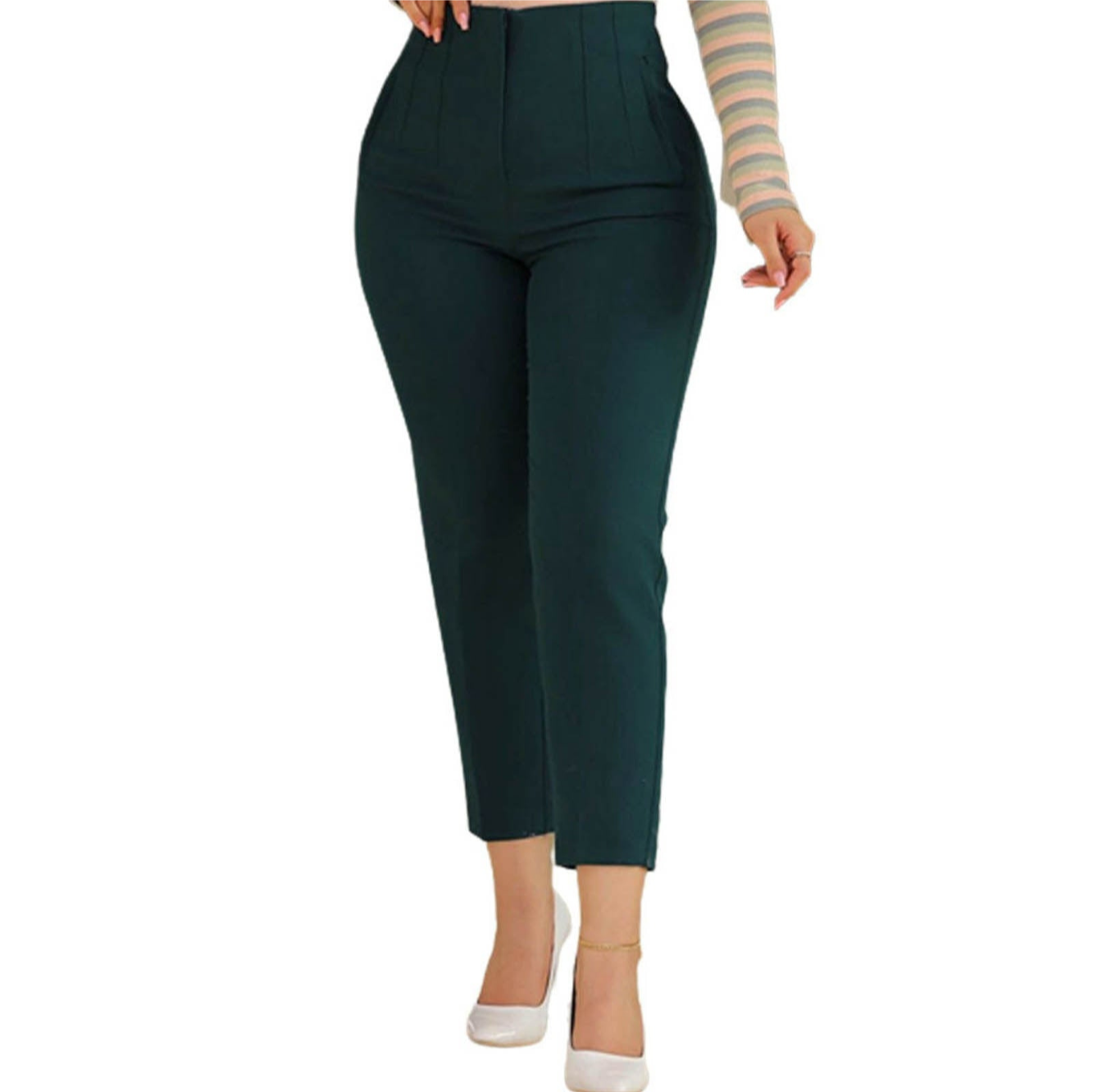 Pantalon Femme Haute Taille Élégant