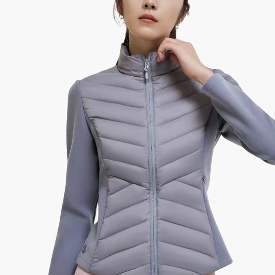 Veste Polaire Féminine Éclair et Couches pour Mi-Saison