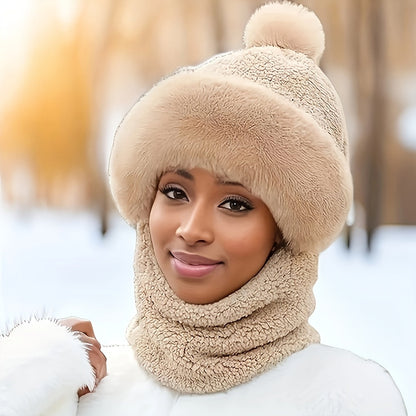 Chapeau et Écharpe Douillet Polaire pour Femme et Homme