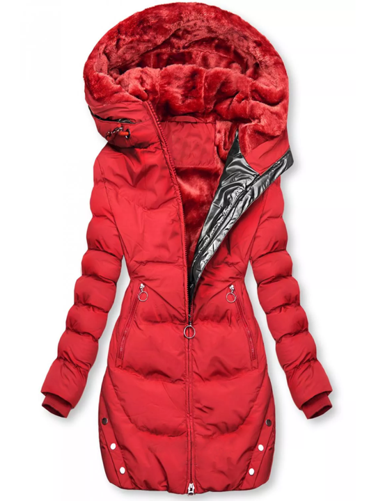 Veste Polaire Élégante avec Capuche et Poches