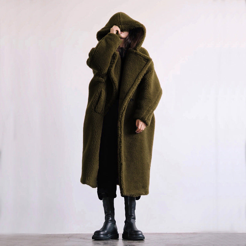 Manteau Hivernal Douillet avec Fermeture pour Femme