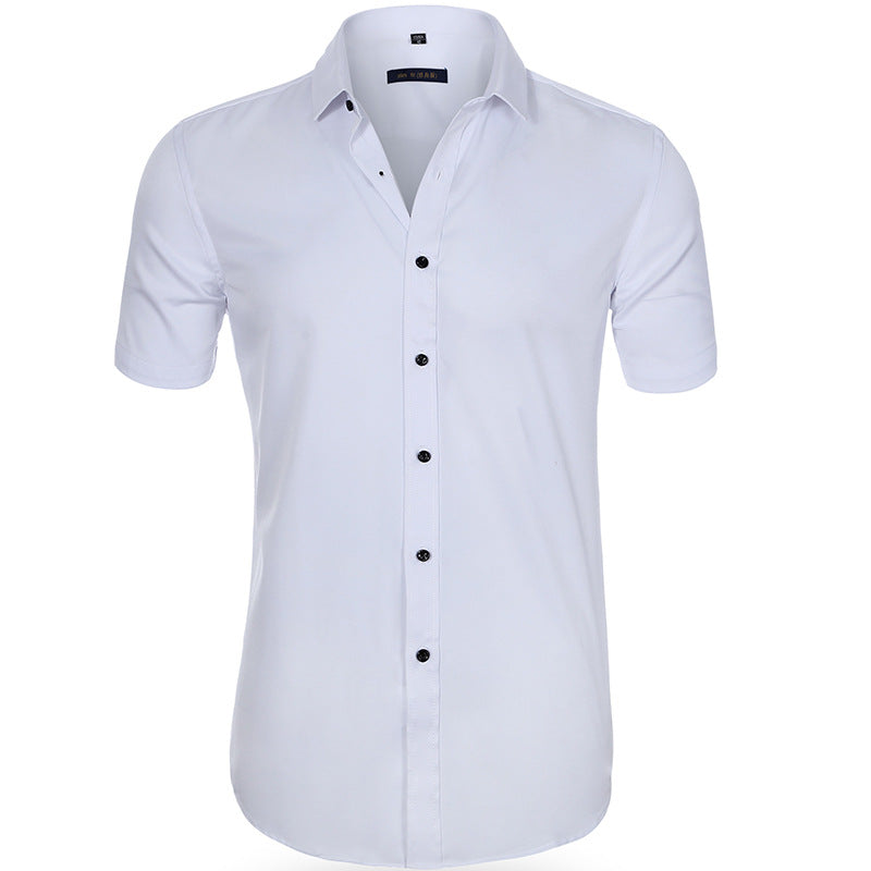 Chemise Homme Décontractée Manches Courtes Marine