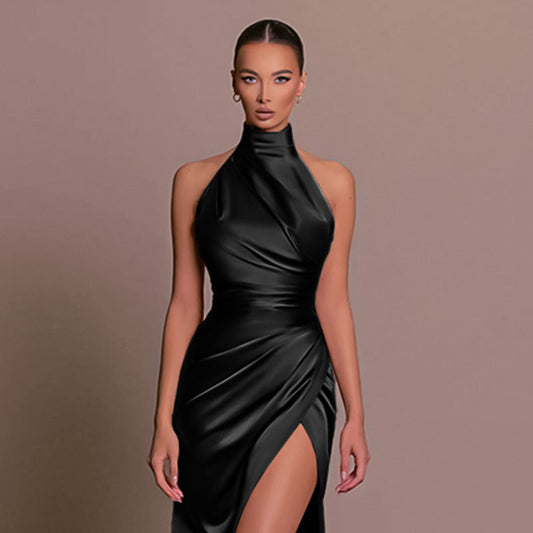 Serenalia™ – Robe de Mariage Sans Manches Élégante en Tissu Luxueux